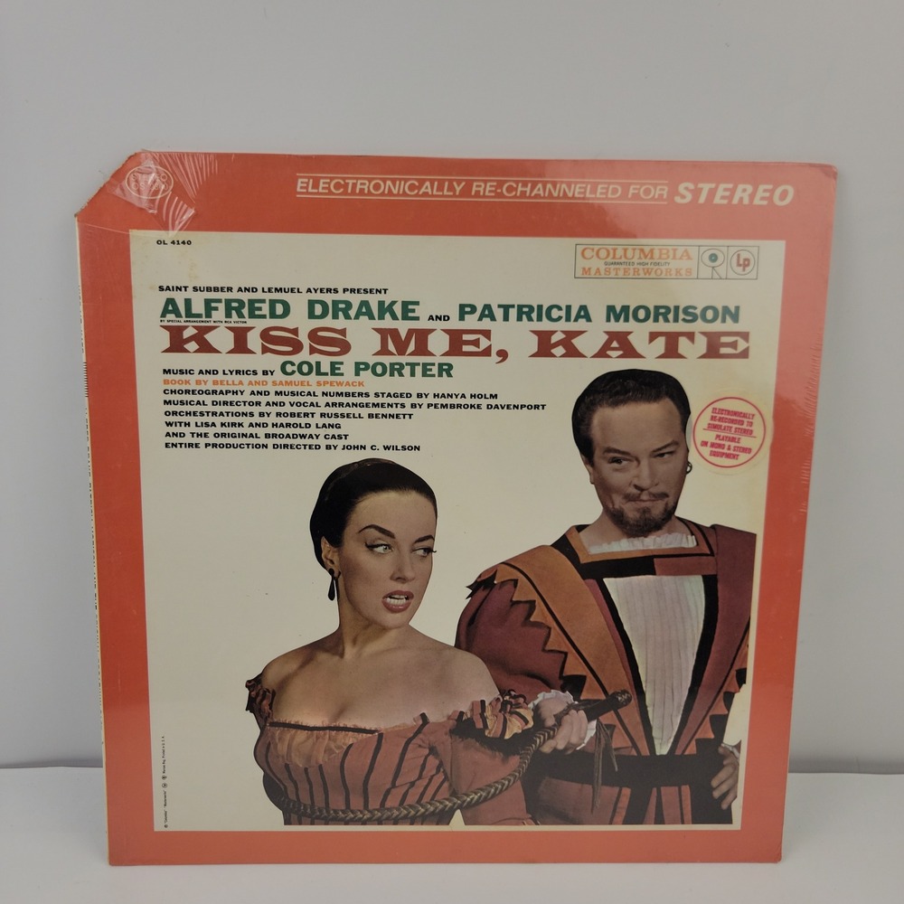 Kiss Me Kate Vinyl LP Original Broadway Cast Alfred Drake Cole Porter OS 2300